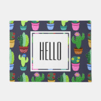 Cartoon Cactus Motif
