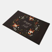 Paillasson Cas Foxes with customizable text (Incliné)