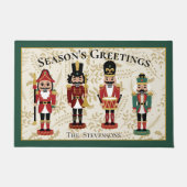 Paillasson Casse-noix blanc vert et beige (Devant)