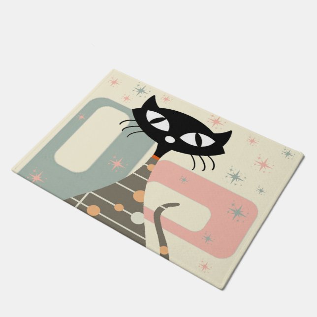 Paillasson Cat du milieu du siècle moderne (Incliné)