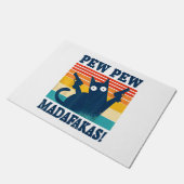 Paillasson Cat Pew Pew Madafakas Crazy Cat Gun (Incliné)