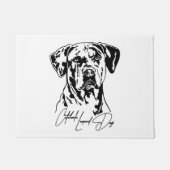 Paillasson Catahoula Leopard Chien Portrait maman chien Wilsi (Devant)