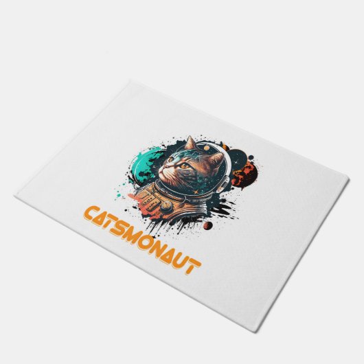 Paillasson Catsmonaute Astronaut Chat Ou Chat Spatial (Incliné)