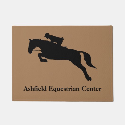 Paillasson cavalier équitation Brown équitation stable (Devant)