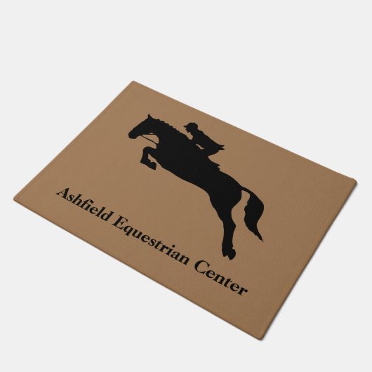 Paillasson cavalier équitation Brown équitation stable (Incliné)