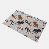 Paillasson Cavalier King Charles Spaniel Paws and Bones (Incliné)