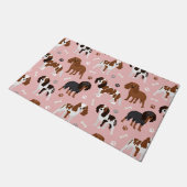 Paillasson Cavalier King Charles Spaniel Paws and Bones (Incliné)