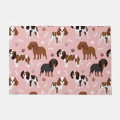Paillasson Cavalier King Charles Spaniel Paws and Bones (Devant)