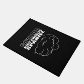 Paillasson Cavalier King Charles Spaniel Profil chien maman (Incliné)