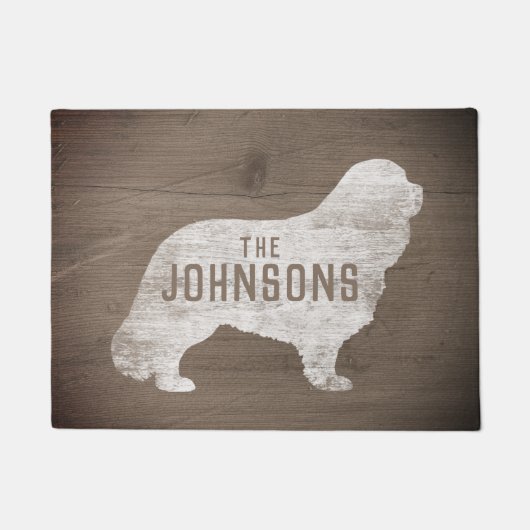Paillasson Cavalier King Charles Spaniel Silhouette Personnal (Devant)