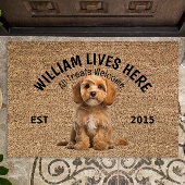 Paillasson Cavapoo Portable Amoureux des chiens personnalisé