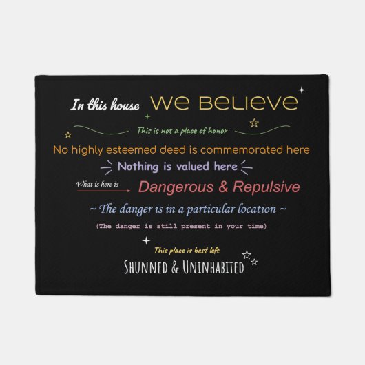 PAILLASSON CE N'EST PAS UN ENDROIT D'HONNEUR (Devant)