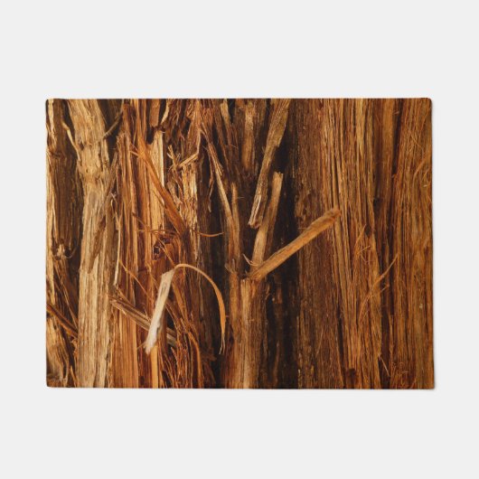 Paillasson Cèdre texturé en écorce de bois (Devant)