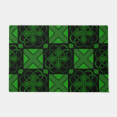 Paillasson Celtic noeud foncé vert et noir belle (Devant)