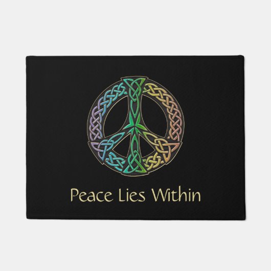 Paillasson celtique de signe de paix (Devant)