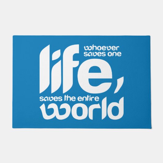 Paillasson Celui qui sauve une vie (Devant)