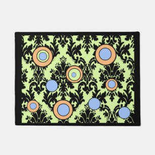 Paillasson cercles d'aile bleu vert mat