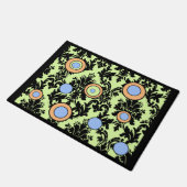 Paillasson cercles d'aile bleu vert mat (Incliné)