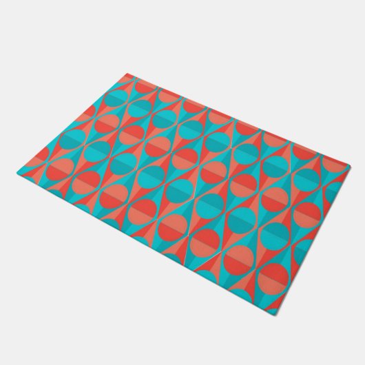 Paillasson Cercles et triangles Art Déco (Incliné)