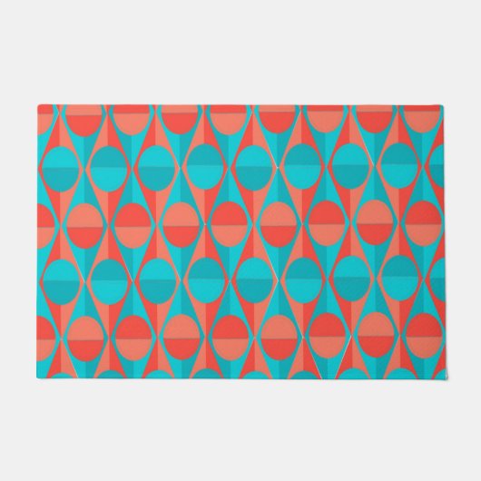 Paillasson Cercles et triangles Art Déco (Devant)