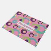 Paillasson Cercles roses funky mat (Incliné)