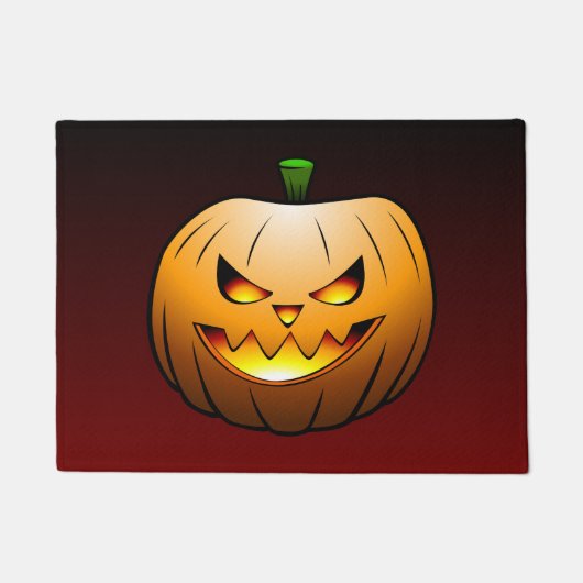 Paillasson C'est l'heure d'Halloween avec Jack O'lantern (Devant)