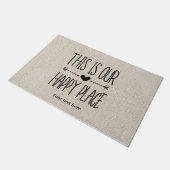 Paillasson C'est notre joyeux matelas de porte (Incliné)