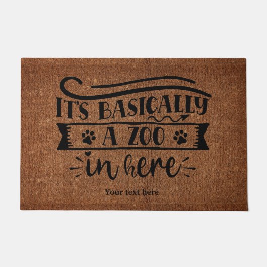 Paillasson C'est un zoo ici (Devant)