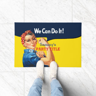 Paillasson C'est votre Rosie Party personnalisée Personnalise