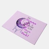 Paillasson Cette Momma est aimée à la lune et à l'arrière (Incliné)