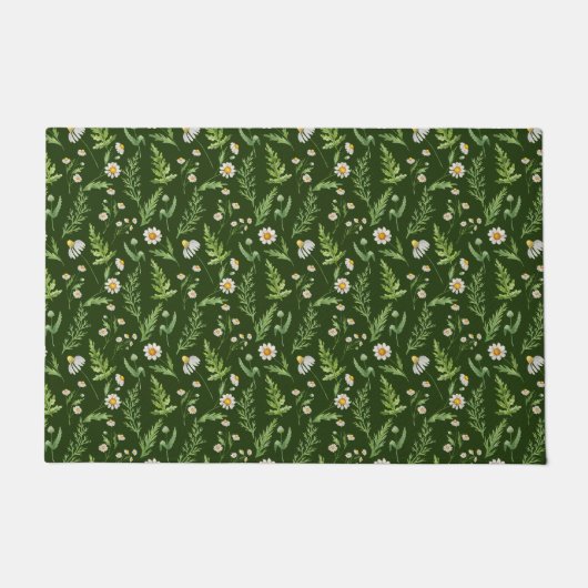 Paillasson Chamomile Fleur Botanique Rustique Motif (Devant)