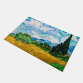 Paillasson Champ de blé avec Cyprès, Van Gogh (Incliné)