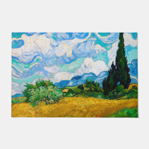 Paillasson Champ de blé avec Cyprès, Van Gogh