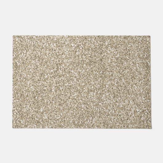 Paillasson Champagne Gold Glitzy Parties scintillant (Devant)