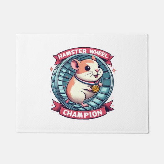 Paillasson Champion de roue de hamster (Devant)