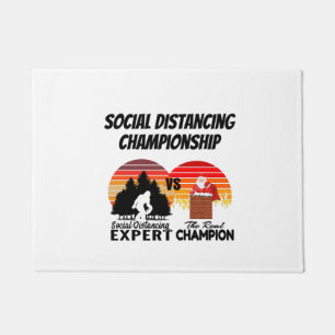 Paillasson Championnat de distanciation sociale - Yeti Père N