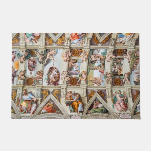 Paillasson Chapelle Sixtine Michelangelo - Vatican, Rome, Ita (Devant)