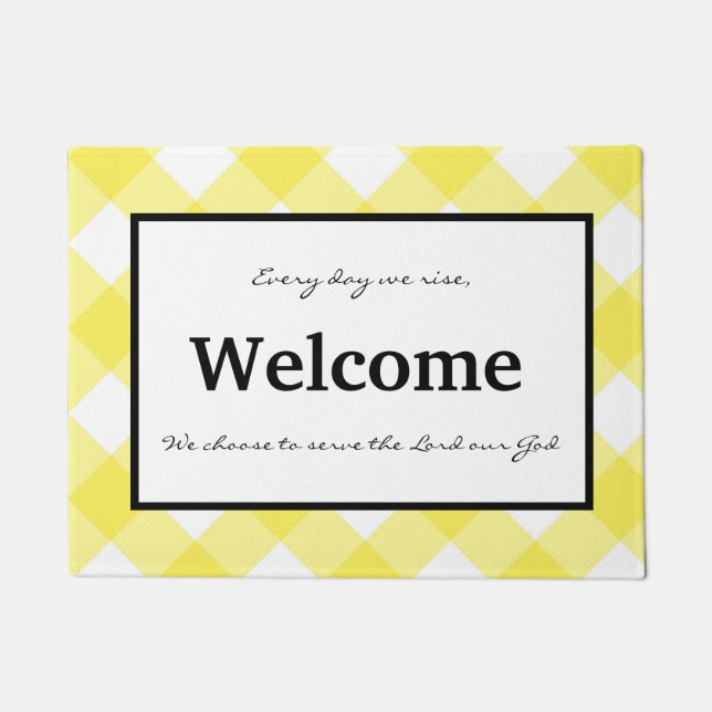 Paillasson Chaque jour, nous nous levons pour choisir de serv (Devant)