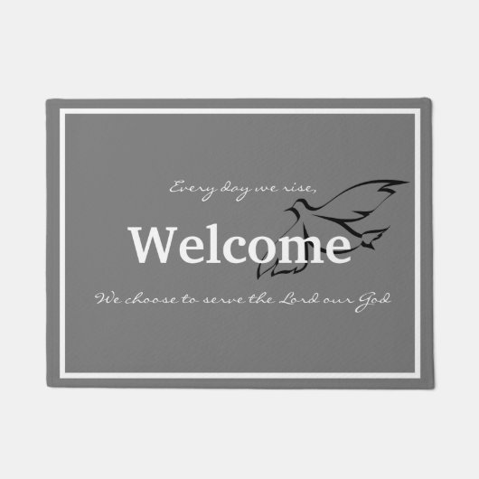 Paillasson Chaque jour, nous nous levons pour servir le matel (Devant)