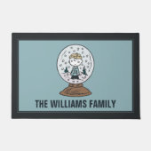 Paillasson Charlie Brown Snow Globe Graphisme - Let It Snow (Devant)