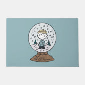 Paillasson Charlie Brown Snow Globe Graphisme - Let It Snow (Devant)