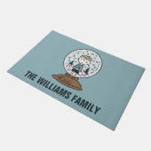 Paillasson Charlie Brown Snow Globe Graphisme - Let It Snow (Incliné)