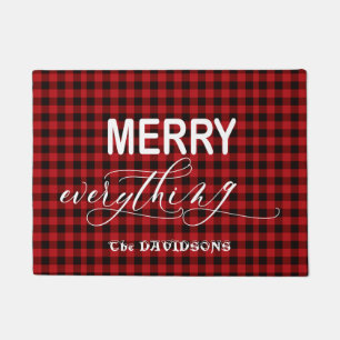 Paillasson Charme Red Buffalo Holiday MERRY Tout