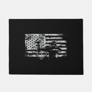 Paillasson Chasse Archer Drapeau Américain Chasse Bowhunting