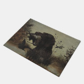 Paillasson Chasse en laine avec pointeur À poils durs alleman (Incliné)