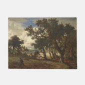 Paillasson Chasseur dans un paysage rural (Andreas Achenbach) (Devant)