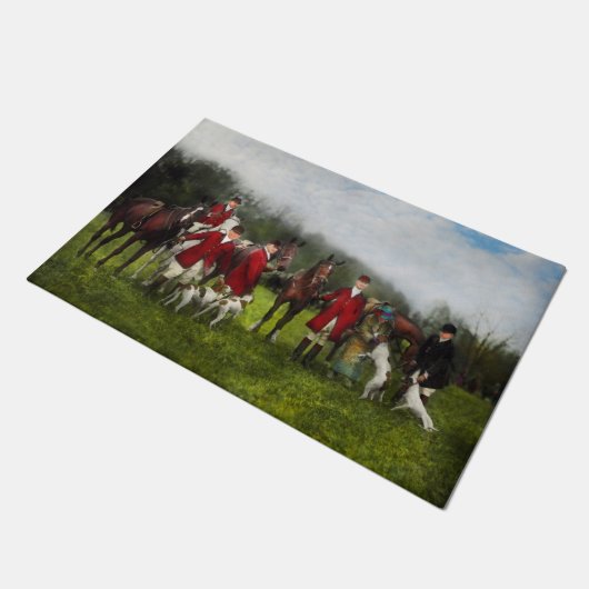 Paillasson Chasseur - la chasse à renard - Contrôle-ho 1924 (Incliné)