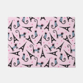 Paillasson Chat À La Française Avec Motif Tour Eiffel (Devant)