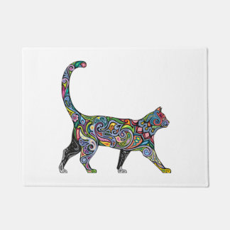Paillasson Chat abstrait
