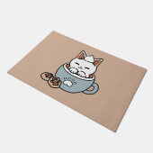 Paillasson Chat adorable en Mug Conception de vacances - Chat (Incliné)